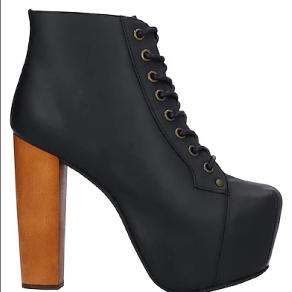 Jeffrey Campbell Black Ankle Boots